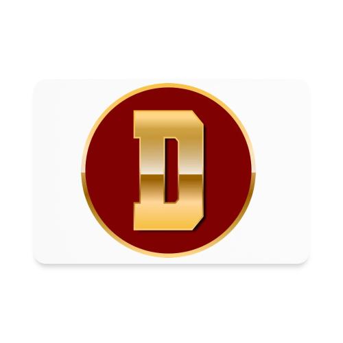 Letter D – Capital Varsity Alphabet Monogram - Rectangle Magnet