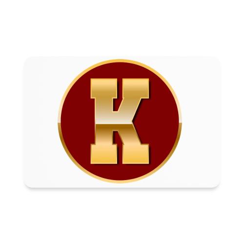 Letter K – Capital Varsity Alphabet Monogram - Rectangle Magnet