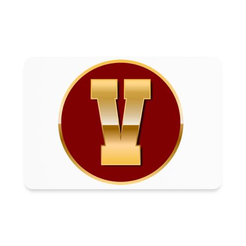 Letter V – Capital Varsity Alphabet Monogram - Rectangle Magnet