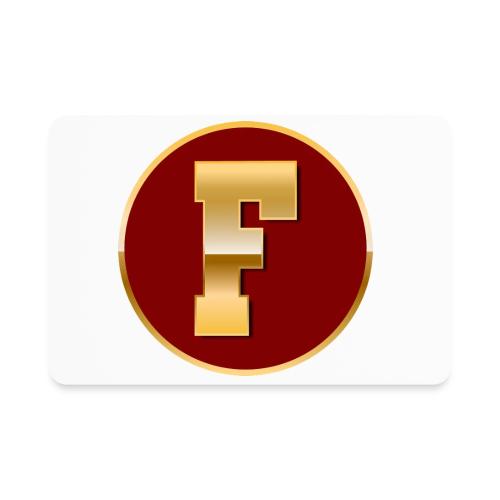 Letter F – Capital Varsity Alphabet Monogram - Rectangle Magnet