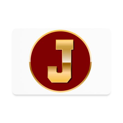 Letter J – Capital Varsity Alphabet Monogram - Rectangle Magnet