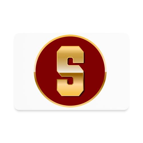 Letter S – Capital Varsity Alphabet Monogram - Rectangle Magnet