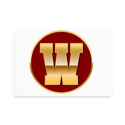 Letter W – Capital Varsity Alphabet Monogram - Rectangle Magnet