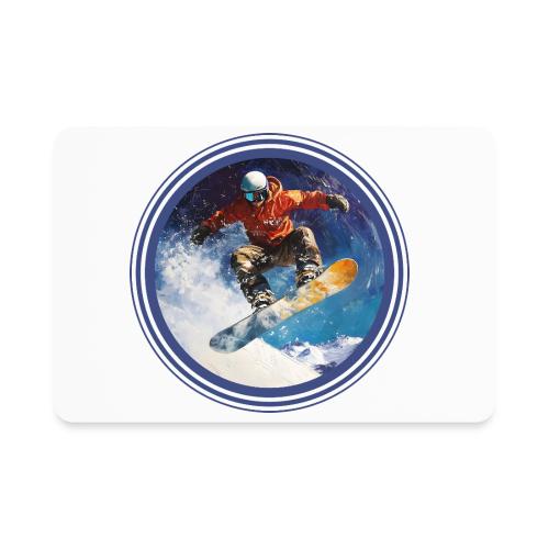 Snowboarding Rush - Rectangle Magnet