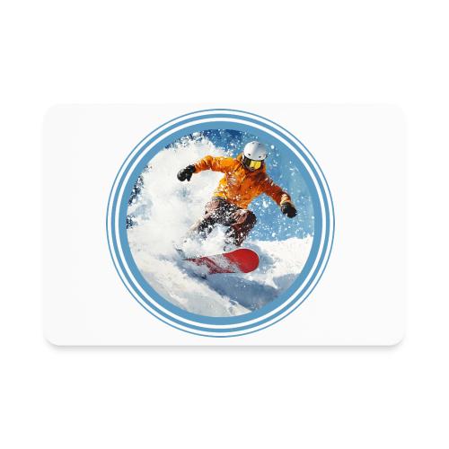 Snowboarding Edge - Rectangle Magnet
