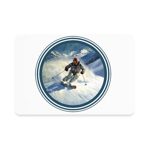 Skiing Power Moves - Rectangle Magnet