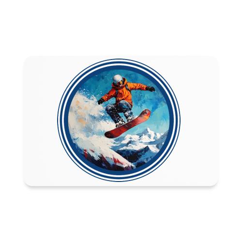 Snowboarding Vibes - Rectangle Magnet