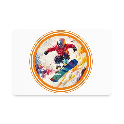 Snowboarding Horizon - Rectangle Magnet