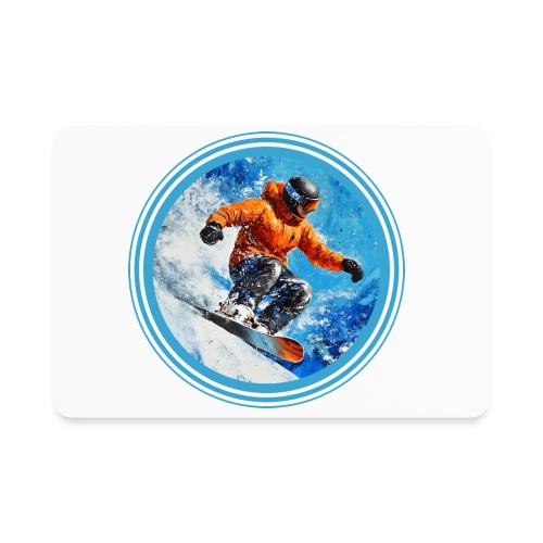 Snowboarding Motion - Rectangle Magnet