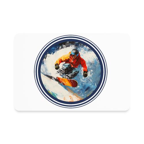 Snowboarding Rebel - Rectangle Magnet