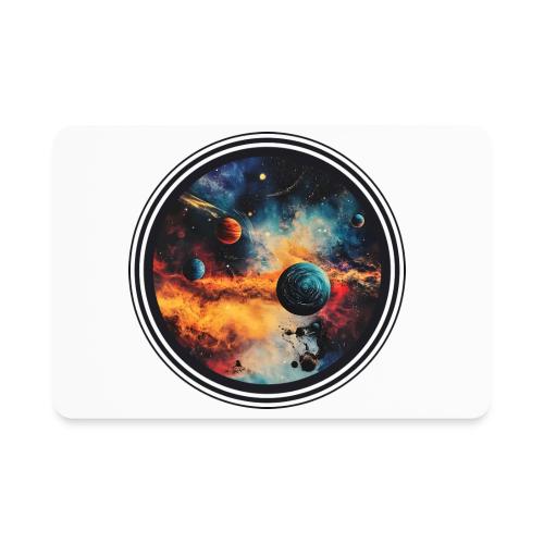 Cosmic Brush Planets - Rectangle Magnet