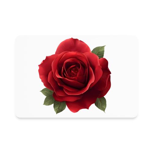 Rose: Crimson Bloom Elegance - Rectangle Magnet