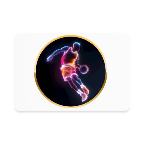 Neon Basketball Player - Rectangle Magnet