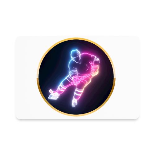 Hockey: Neon Ice Striker - Rectangle Magnet