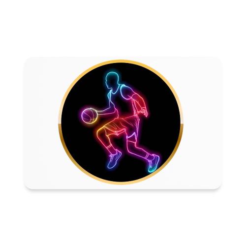 Basketball: Neon Dribble Pulse - Rectangle Magnet