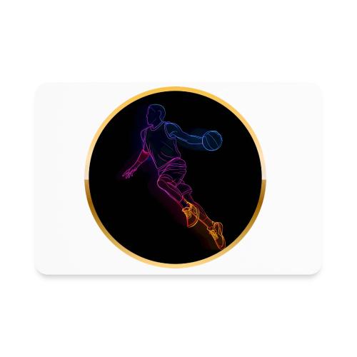 Basketball: Neon Jump Shot - Rectangle Magnet