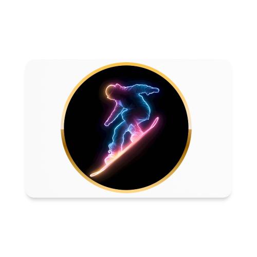 Snowboarding: Neon Snow Drift - Rectangle Magnet