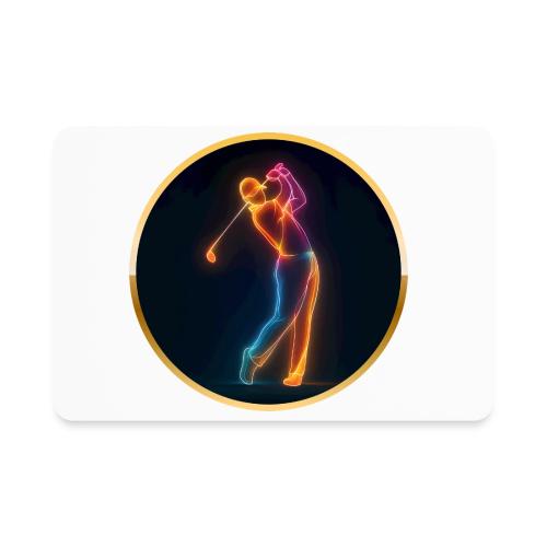 Neon Golf Motion - Rectangle Magnet