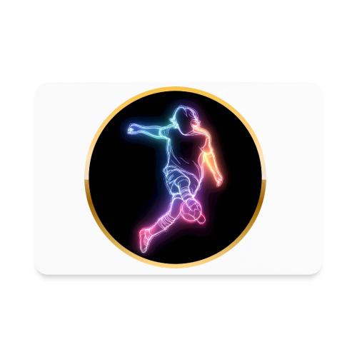 Soccer: Neon Goal Fusion - Rectangle Magnet
