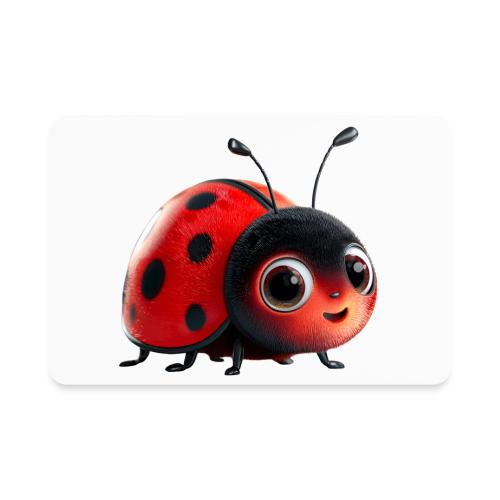 Adorable Cartoon Ladybug with Big Eyes - Rectangle Magnet