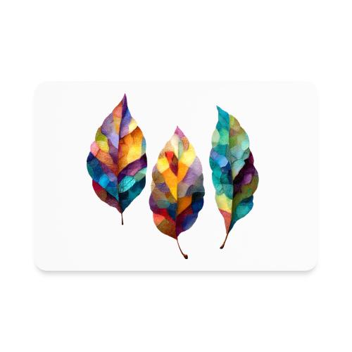 Art: Colorful Leaf Harmony - Rectangle Magnet