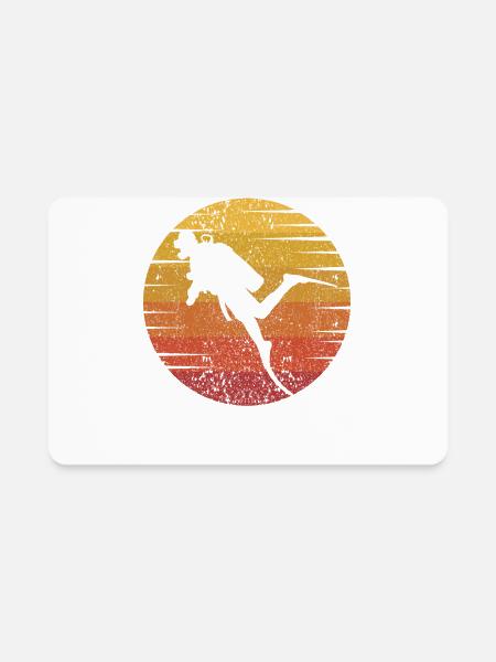 Underwater Technical Sport Diving Professional - Rectangle Magnet - white - Front