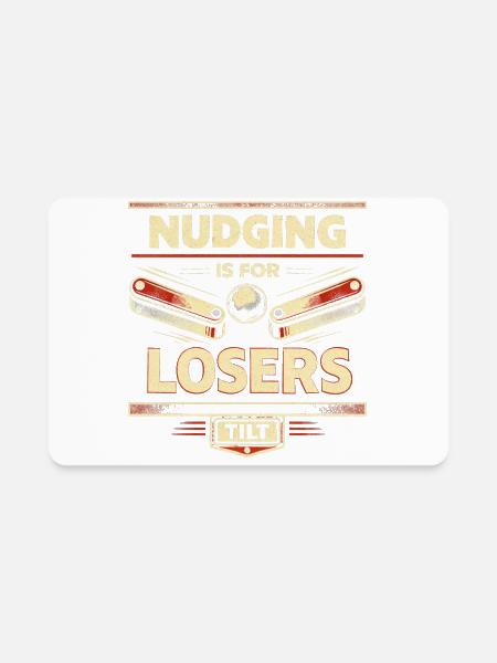 Pinball - Rectangle Magnet - white - Front