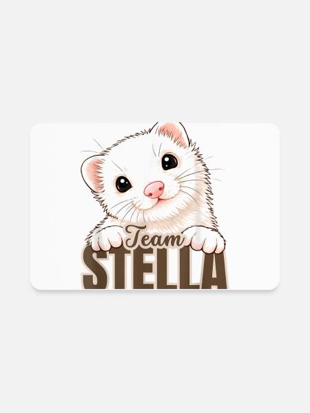 The Real Team Stella - Rectangle Magnet - white - Front