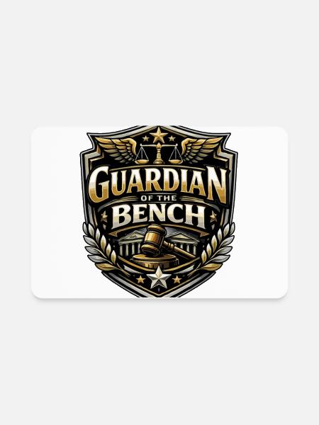 Guardian of the Bench Bailiff Pride - Rectangle Magnet - white - Front