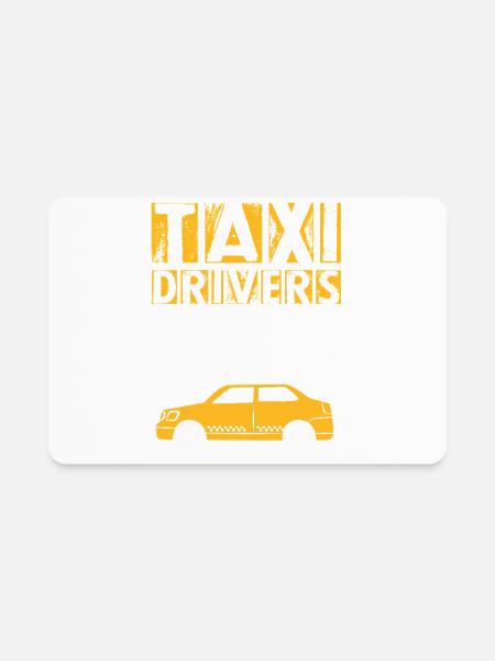 Transporter Taxi Driver - Rectangle Magnet - white - Front