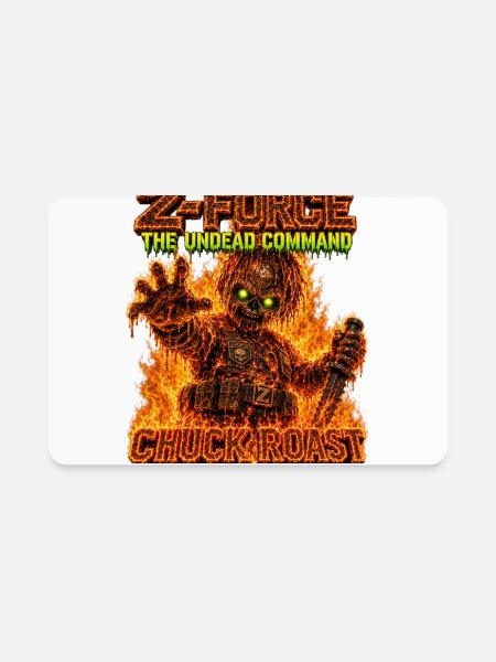 Z-FORCE: CHUCK ROAST - Rectangle Magnet - white