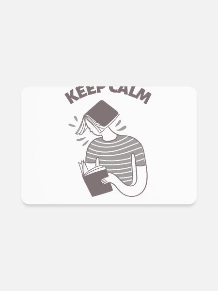 Keep Calm And Read The Diary Diary Reading  - Rectangle Magnet - white - Front