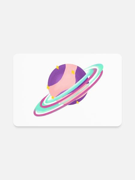 Fantasy Planet - Rectangle Magnet - white - Front