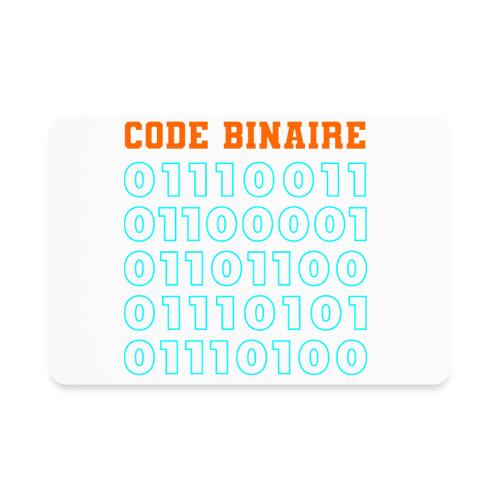 Hi in binary code - Rectangle Magnet