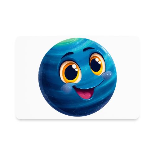 Smiling Blue Planet - Rectangle Magnet