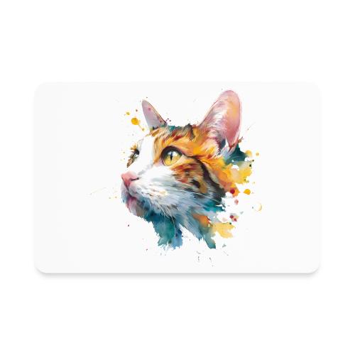 Cat: Feline Ink Burst - Rectangle Magnet
