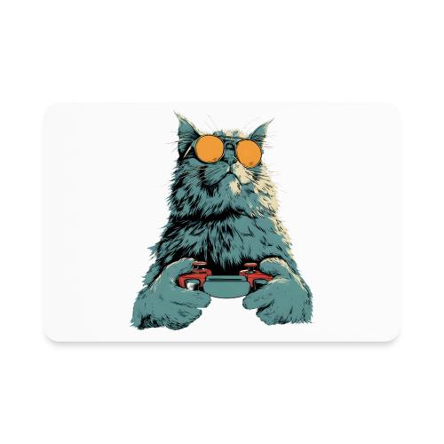 Cat: Fluff Mode On - Rectangle Magnet