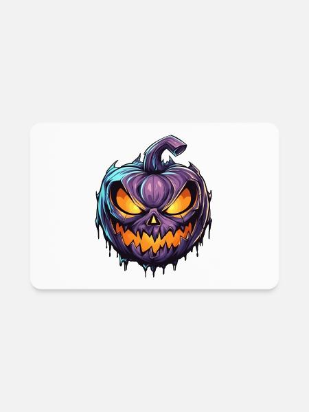 Halloween Night - Rectangle Magnet - white
