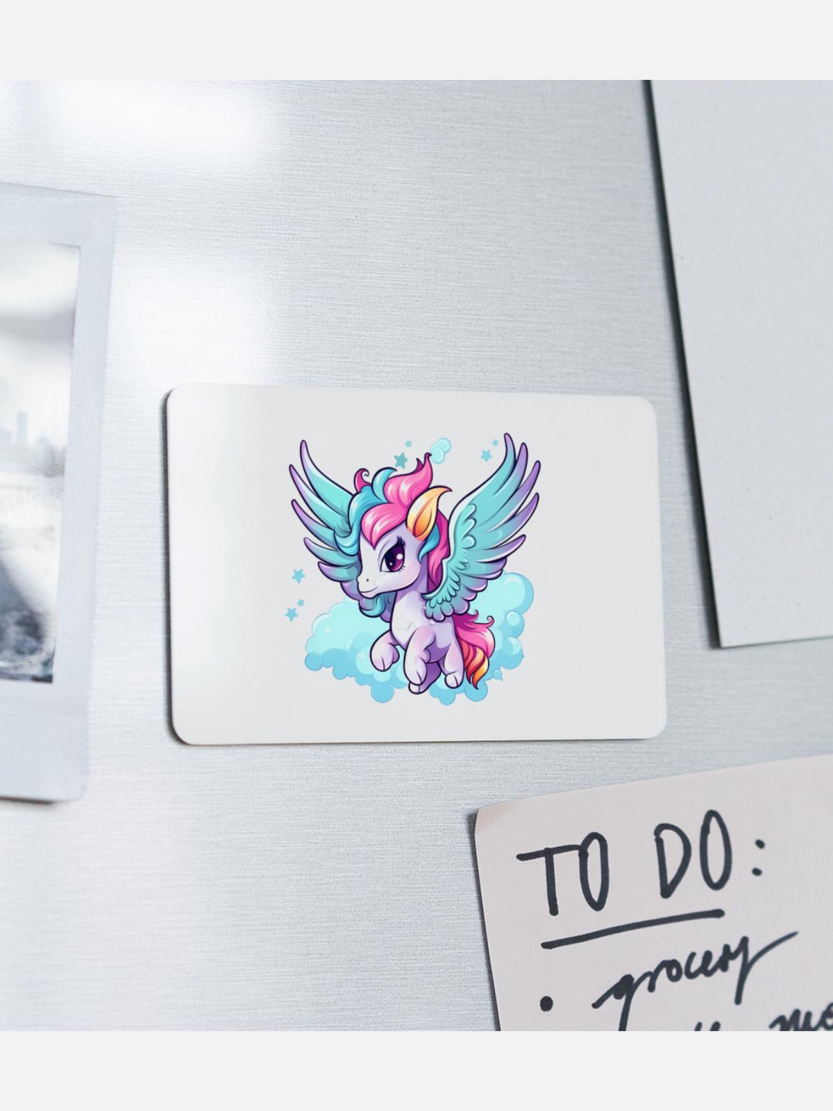 Pegasus - Rectangle Magnet - white - Front