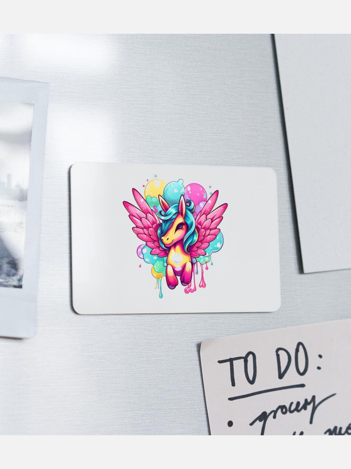 Pegasus - Rectangle Magnet - white - Front