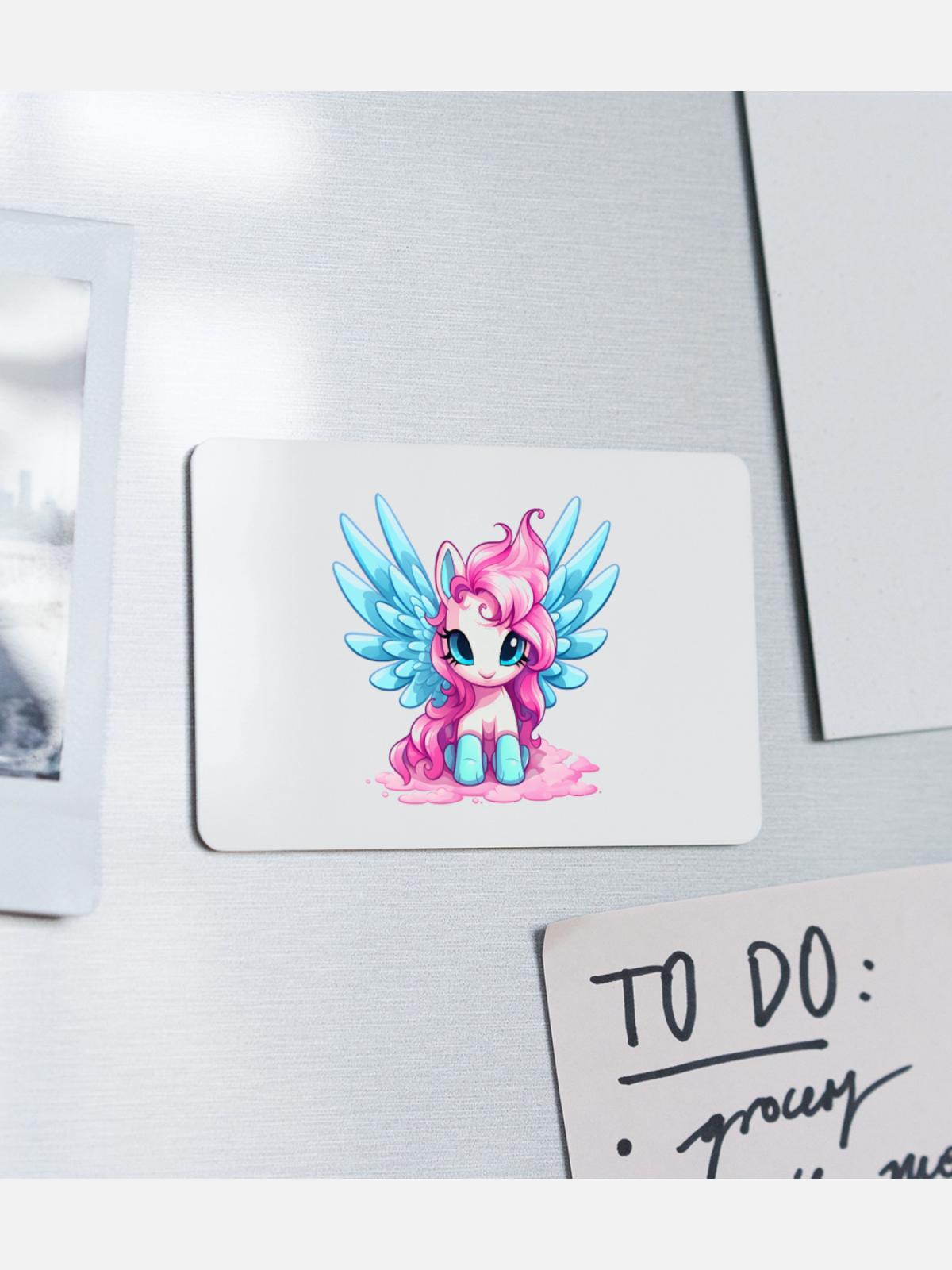 Pegasus - Rectangle Magnet - white - Front