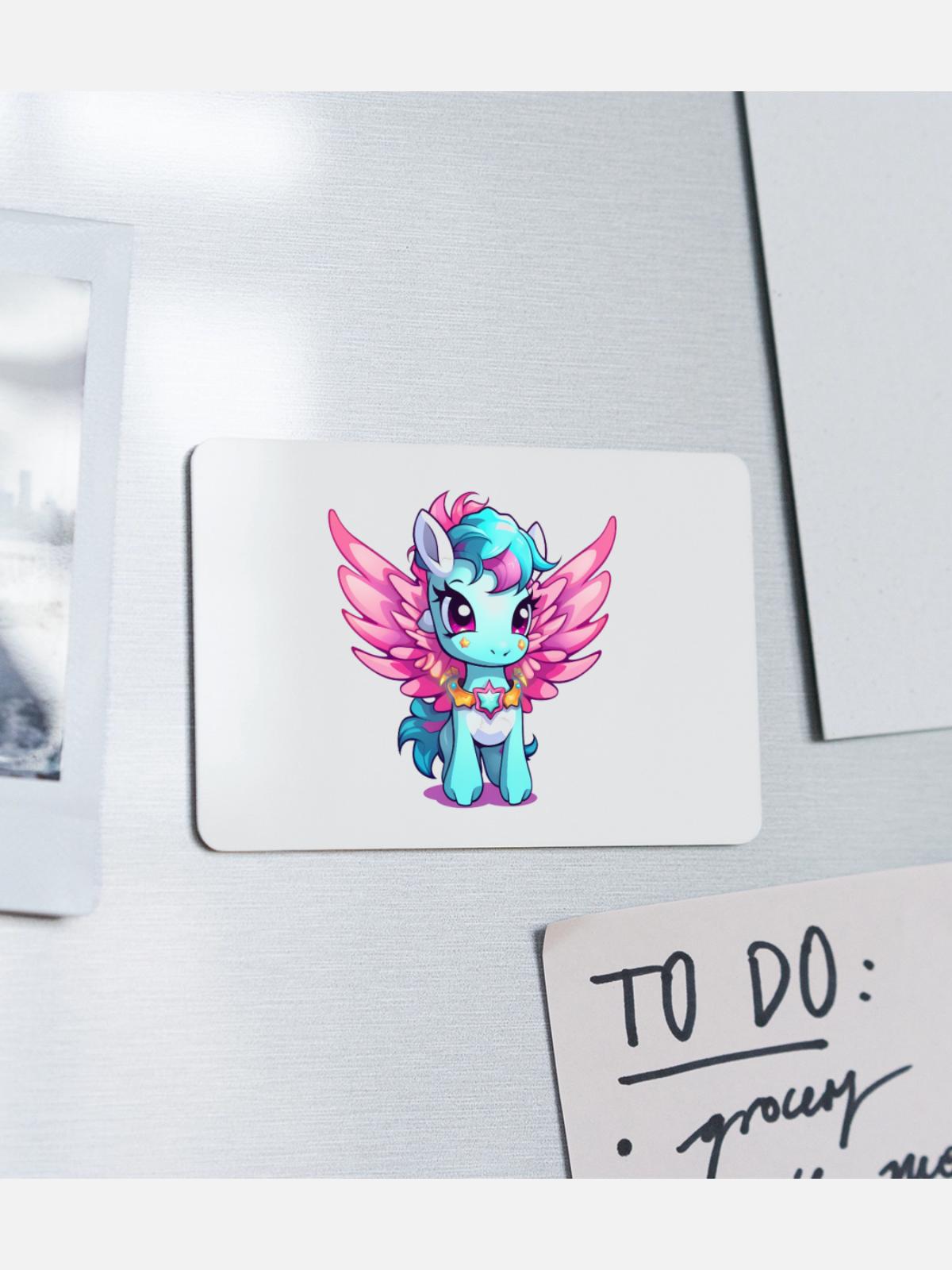 Pegasus - Rectangle Magnet - white - Front