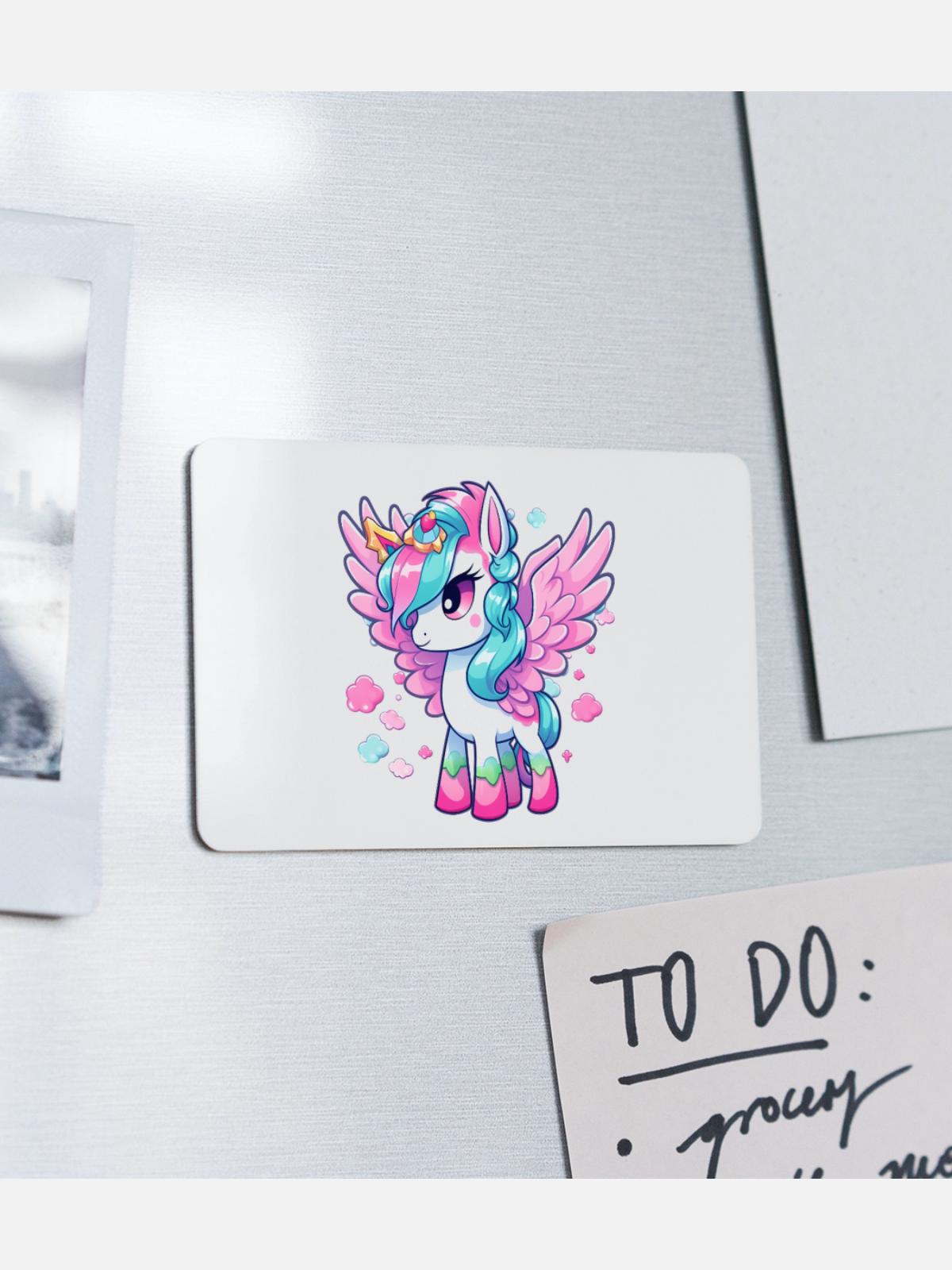 Pegasus - Rectangle Magnet - white - Front