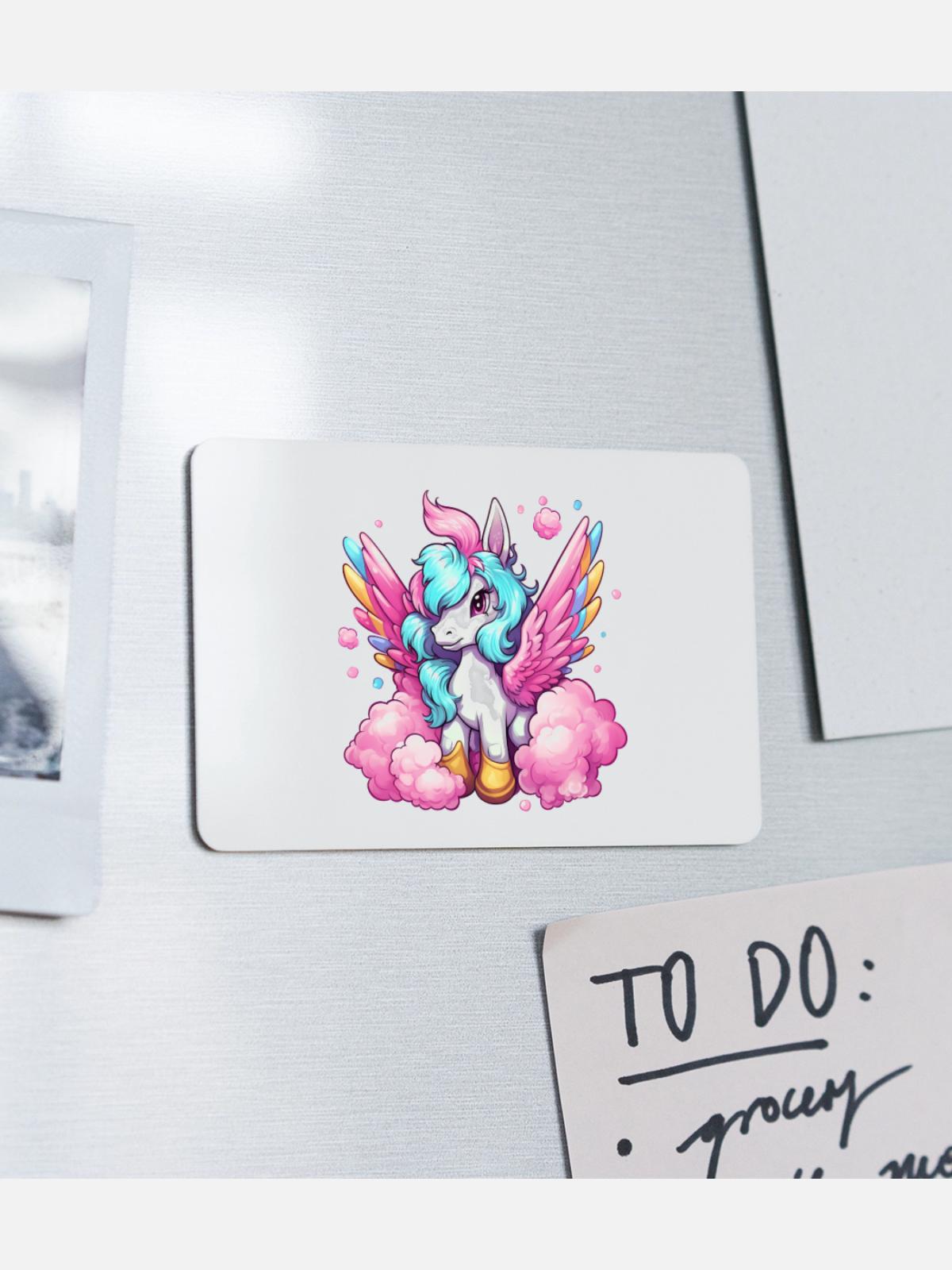 Pegasus - Rectangle Magnet - white - Front