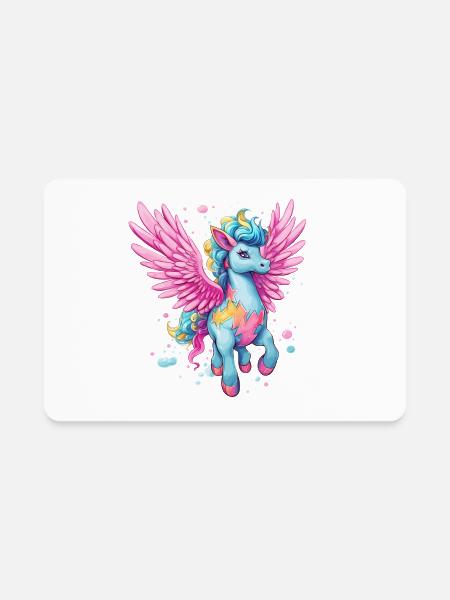 Pegasus - Rectangle Magnet - white - Front