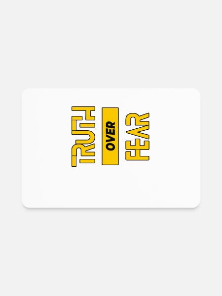 Truth over Fear - Rectangle Magnet - white - Front