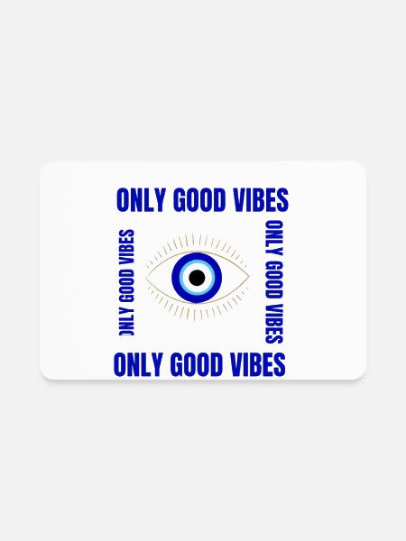 beautiful blue eyes - Rectangle Magnet - white - Front