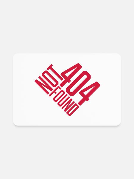 Not found 404 Error - Rectangle Magnet - white - Front
