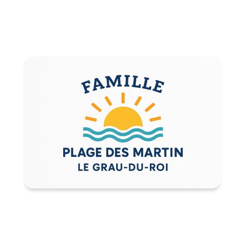 Family Beach Shirt – Plage des Martin Design - Rectangle Magnet