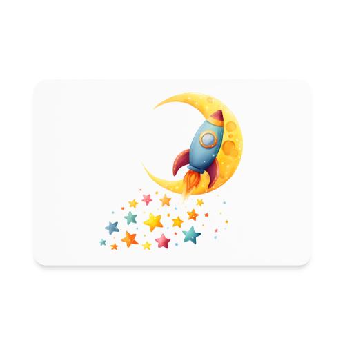 Rocket Trail of Stars - Rectangle Magnet